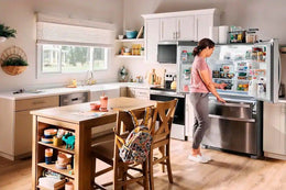 Whirlpool - 36 in. Wide 25 cu. ft. Wide French Door Bottom Mount Refrigerator with Two-Tier Freezer Storage - Stainless Steel