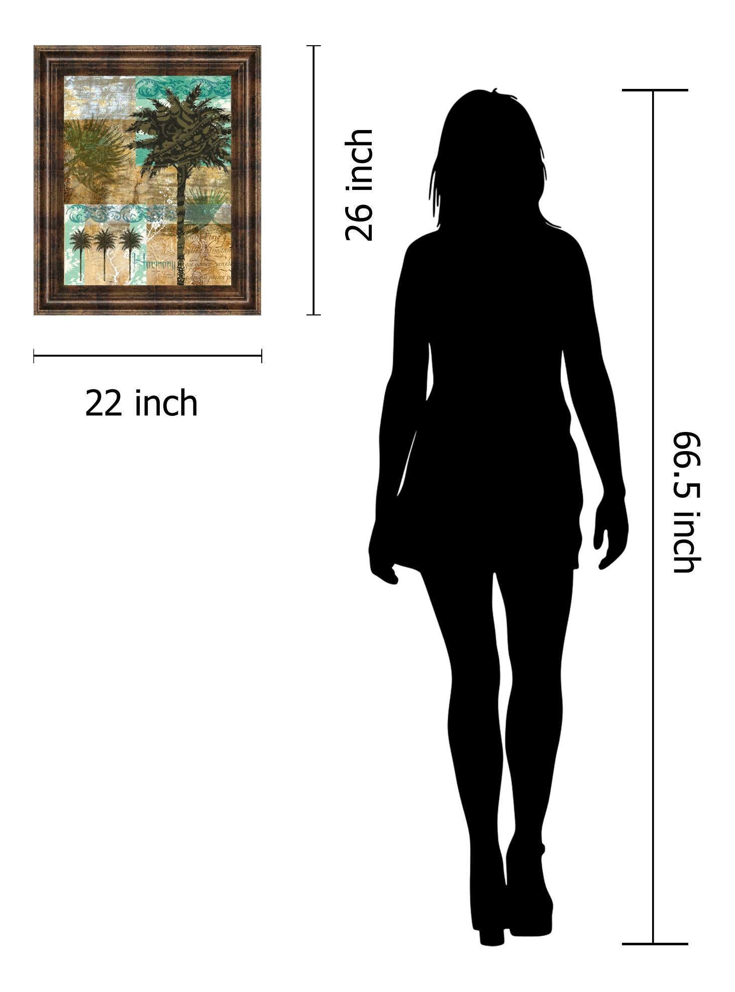 Palm Iii By Maeve Fitzsimons 22X26 Framed Print