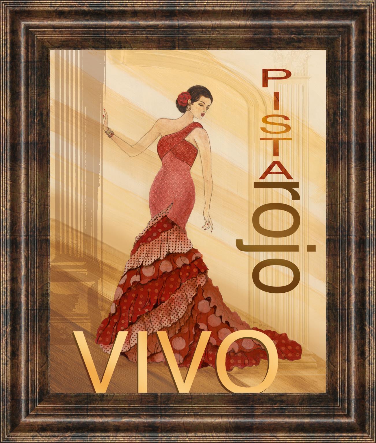 Pista Rojo By Tava Studio 22X26 Framed Print
