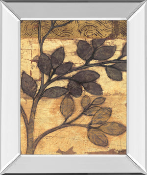 Mirrored Frame Bronzed Branches Ii By Norman Wyatt, Jr. 22X26 Mirror Frame Print