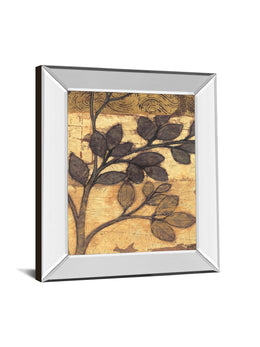 Mirrored Frame Bronzed Branches Ii By Norman Wyatt, Jr. 22X26 Mirror Frame Print