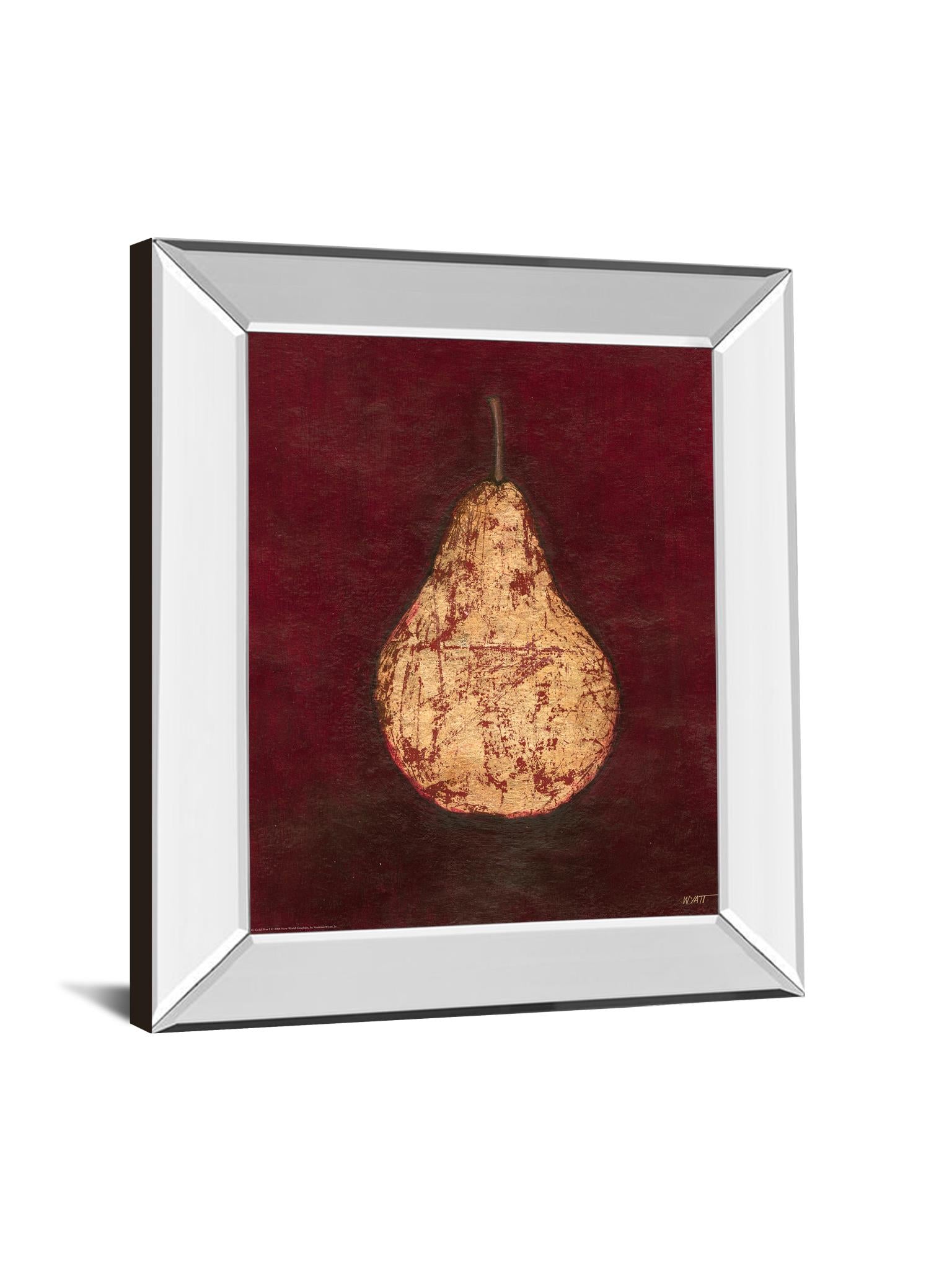 Mirrored Frame Gold Pear  By Norman Wyatt, Jr. 22X26 Mirror Frame Print