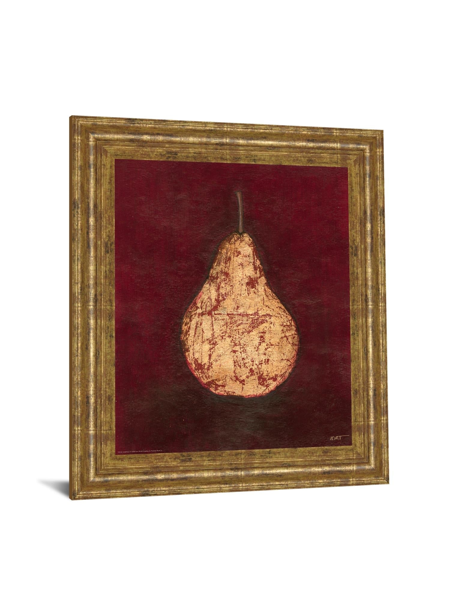Gold Pear  By Norman Wyatt, Jr. 22X26 Framed Print