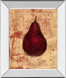 Mirrored Frame Crimson Pear  By Norman Wyatt, Jr. 22X26 Mirror Frame Print