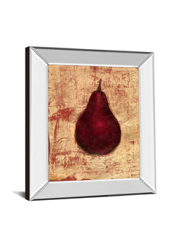 Mirrored Frame Crimson Pear  By Norman Wyatt, Jr. 22X26 Mirror Frame Print