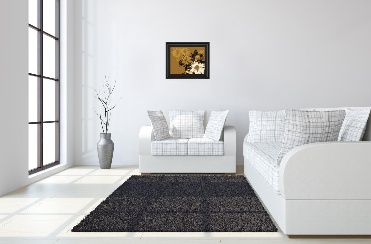 Golden Bloom Ii By A.Project 22X26 Framed Print
