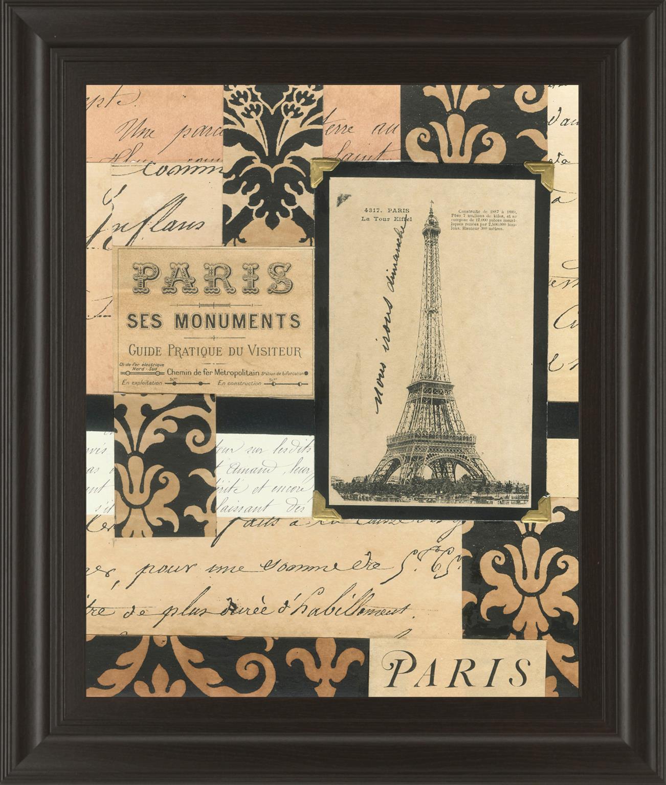 Travel Collage I By Gillian Fullard 22X26 Framed Print