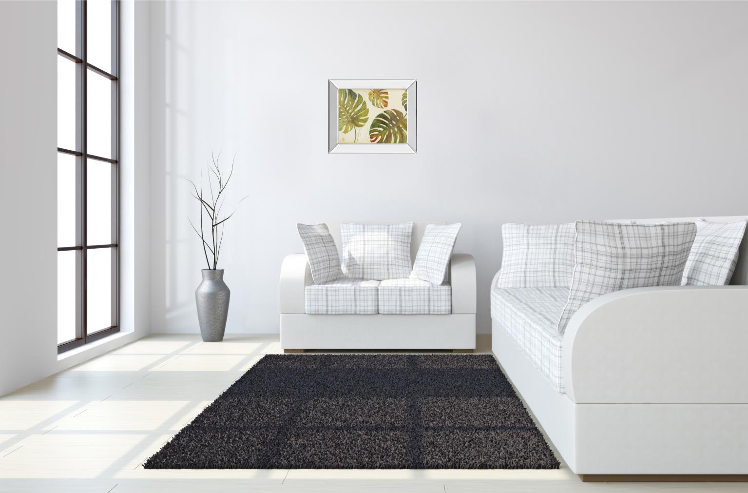 Mirrored Frame Organic I By Patricia Pinto 22X26 Mirror Frame Print