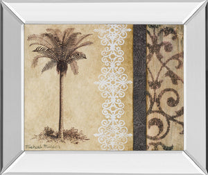 Mirrored Frame Decorative Palm Ii By Michael Marcon 22X26 Mirror Frame Print