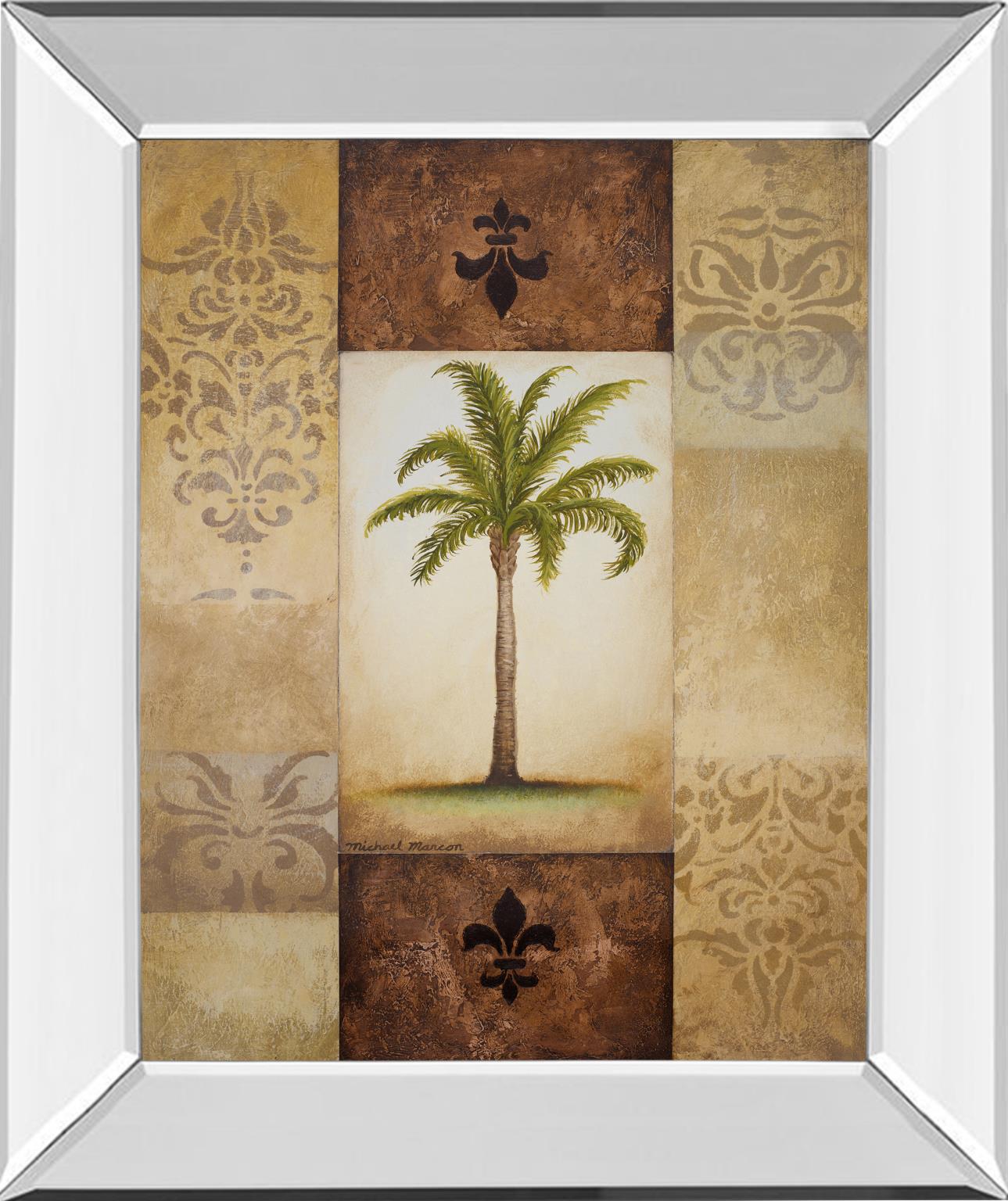 Mirrored Frame Fantasy Palm I By Michael Marcon 22X26 Mirror Frame Print
