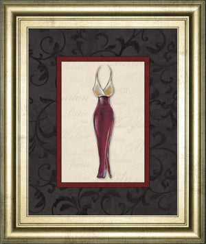 Fashion Dress Ii By Susan Osbourne 22X26 Framed Print