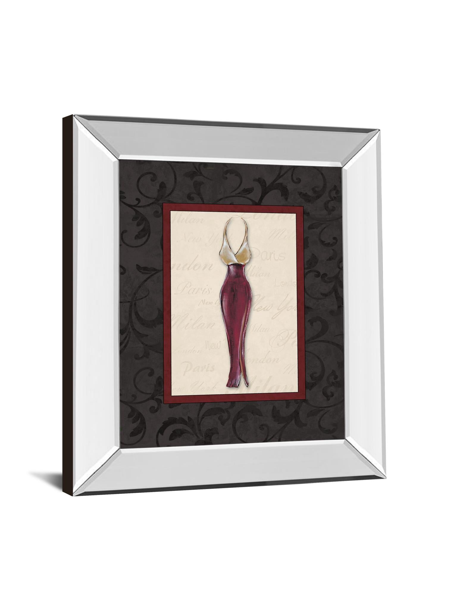 Mirrored Frame Fashion Dress Ii By Susan Osbourne 22X26 Mirror Frame Print