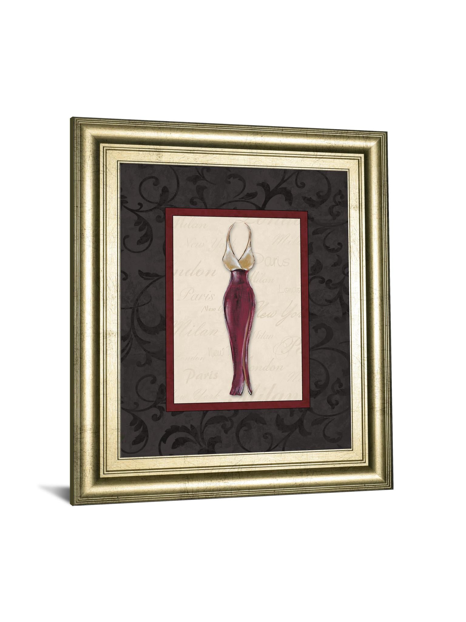 Fashion Dress Ii By Susan Osbourne 22X26 Framed Print