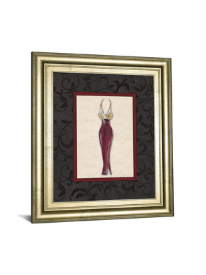 Fashion Dress Ii By Susan Osbourne 22X26 Framed Print