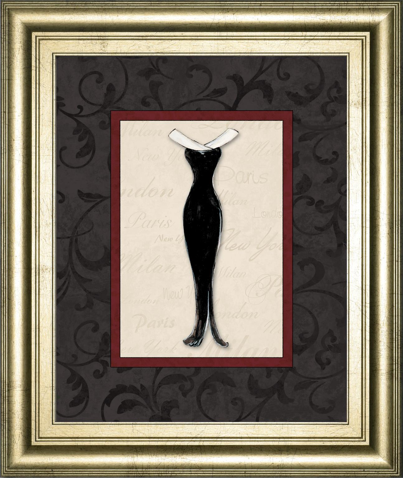 Fashion Dress I By Susan Osbourne 22X26 Framed Print