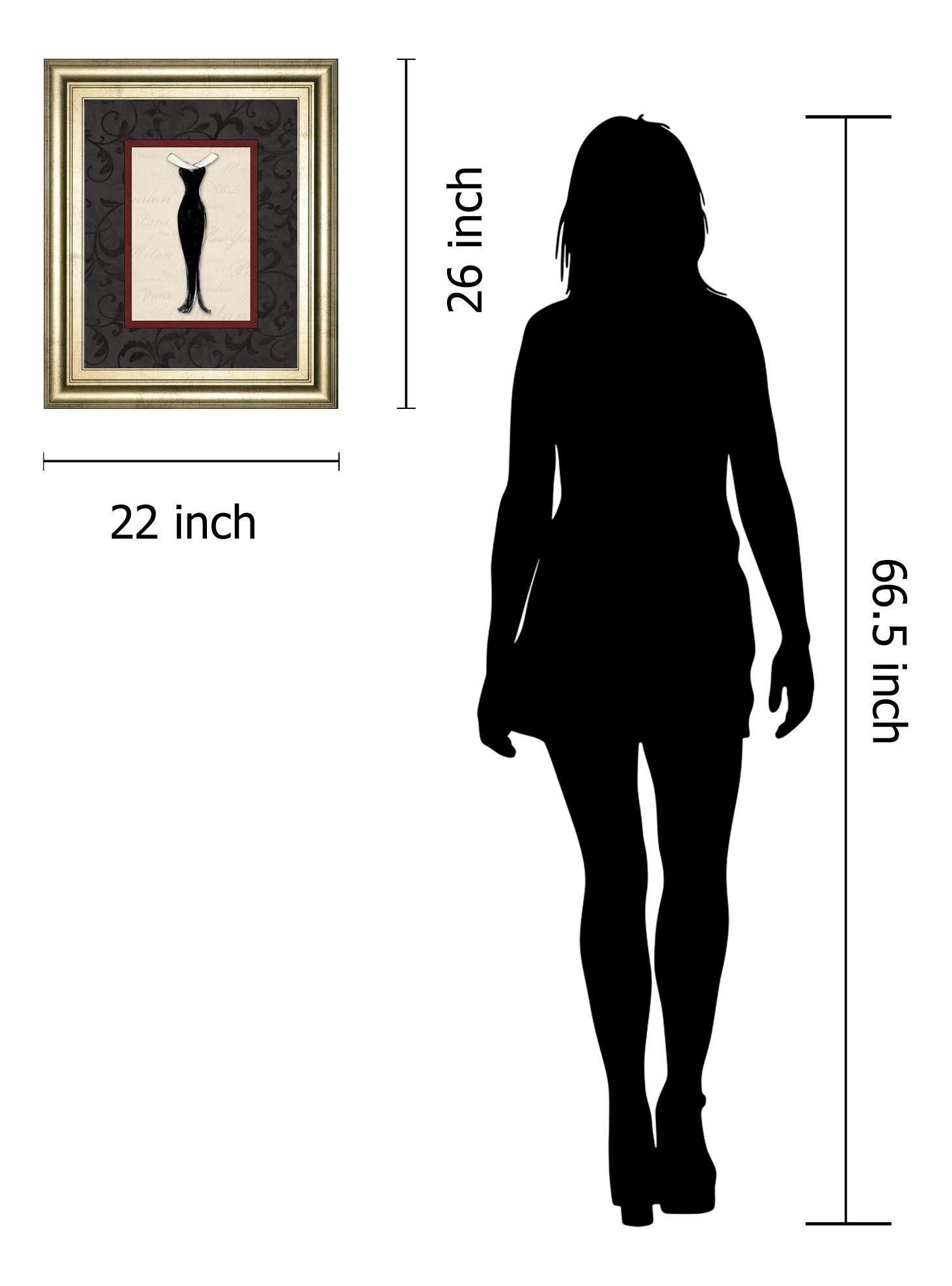 Fashion Dress I By Susan Osbourne 22X26 Framed Print