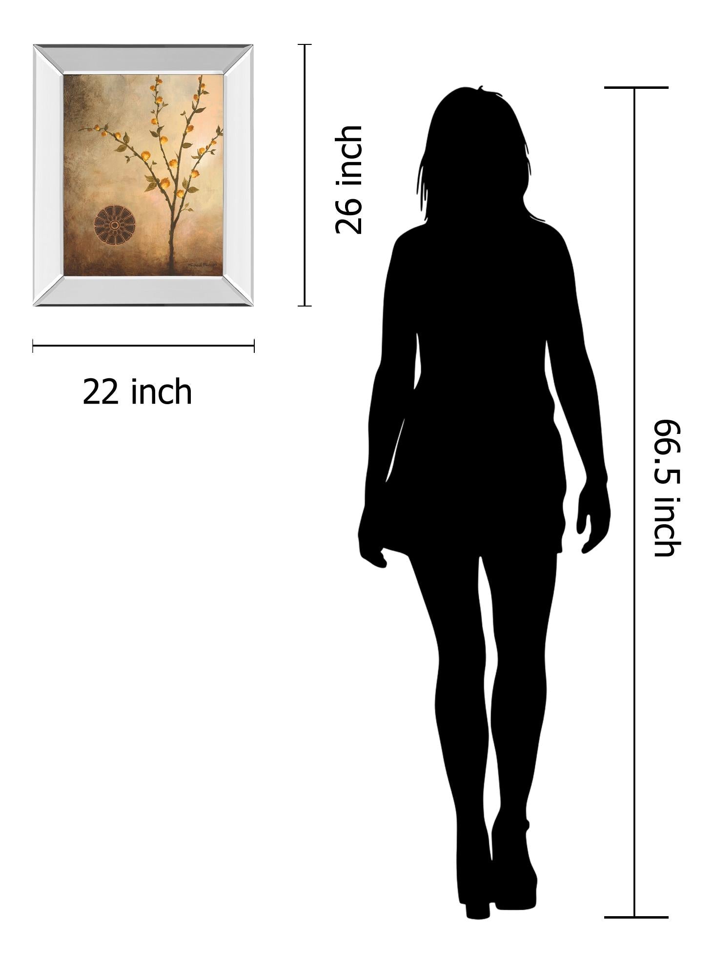 Mirrored Frame Fall Stem In The Light By Michael Marcon 22X26 Mirror Frame Print