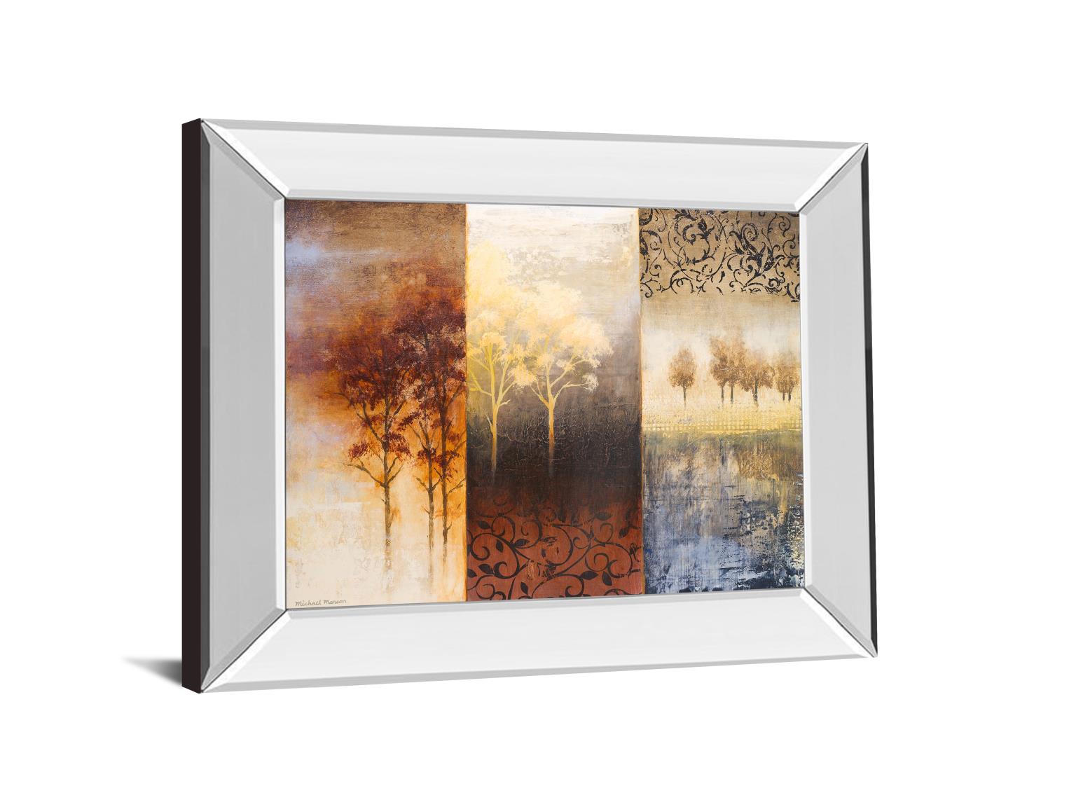 Mirrored Frame Lost In Trees I By Michael Marcon 22X26 Mirror Frame Print