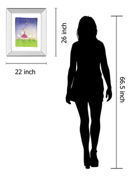 Mirrored Frame Felicity Wishes I By Emma Thomson 22X26 Mirror Frame Print