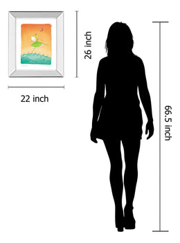 Mirrored Frame Felicity Wishes Iv By Emma Thomson 22X26 Mirror Frame Print
