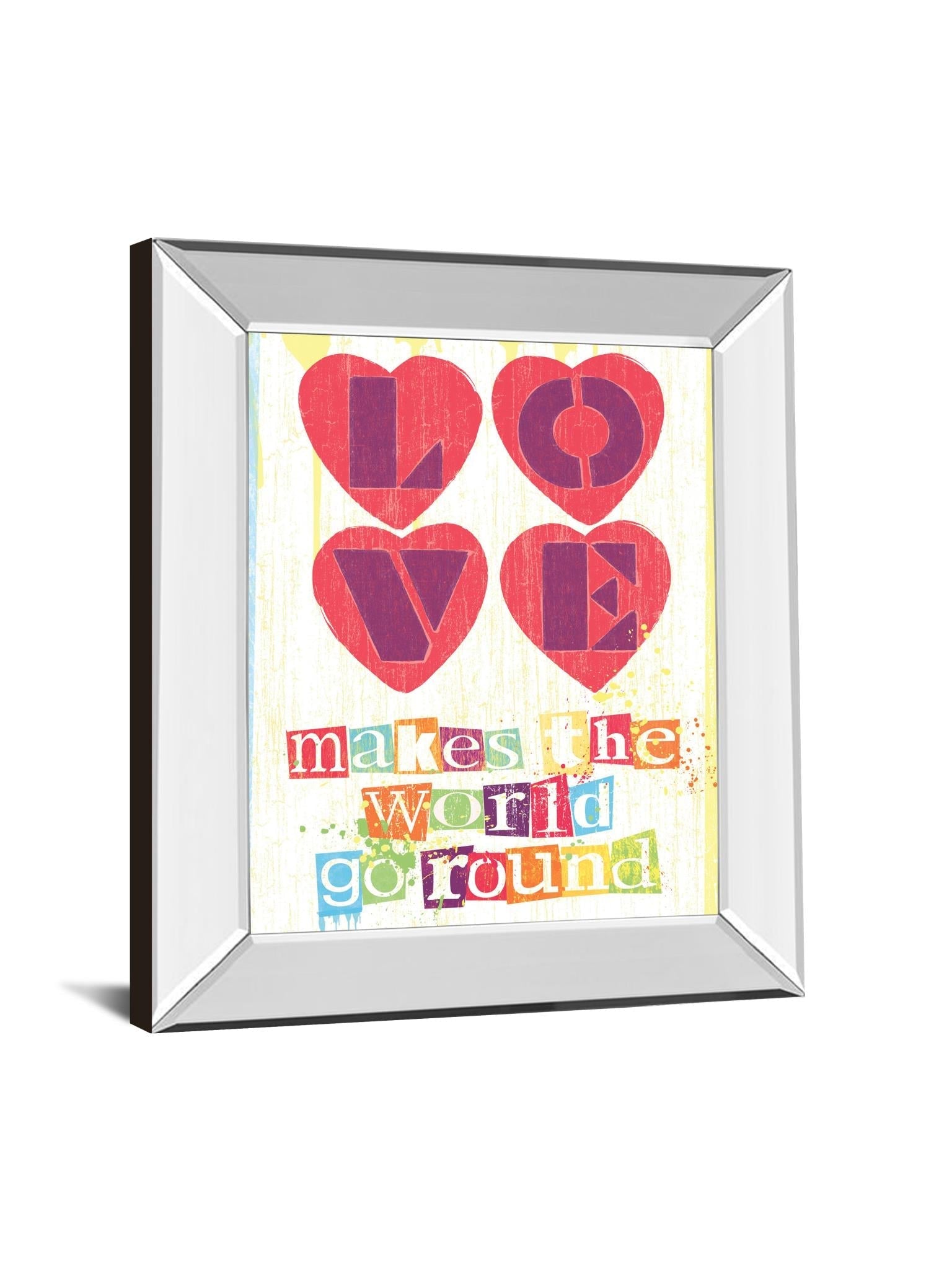 Mirrored Frame Must Be Love I By Tom Frazier 22X26 Mirror Frame Print
