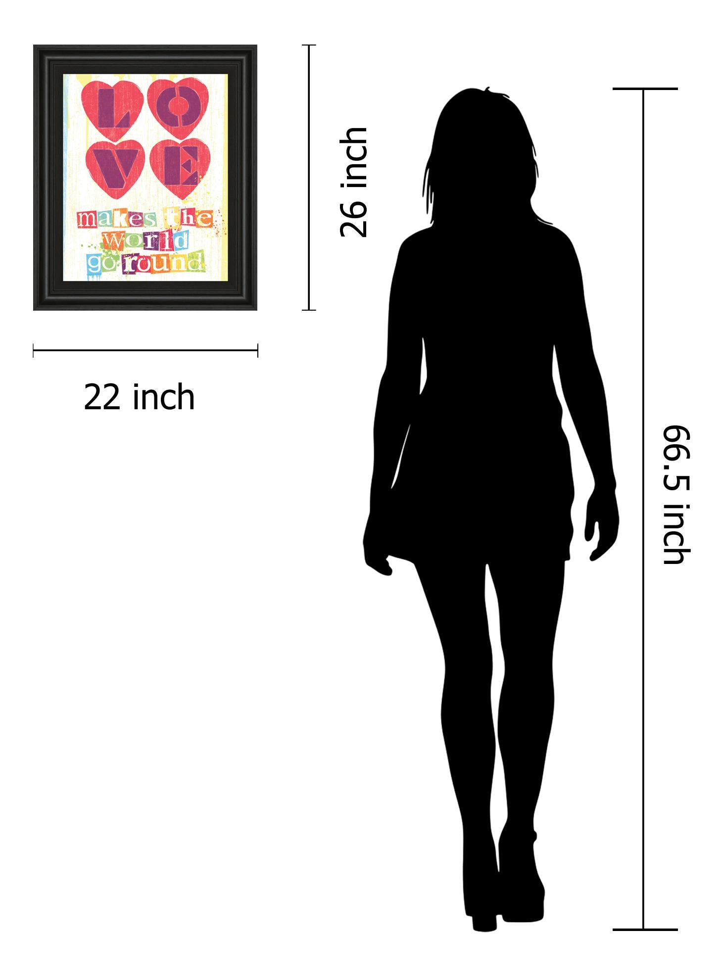 Must Be Love I By Tom Frazier 22X26 Framed Print