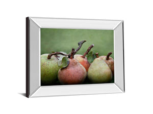 Mirrored Frame Comice Pear I By Rachel Perry 22X26 Mirror Frame Print