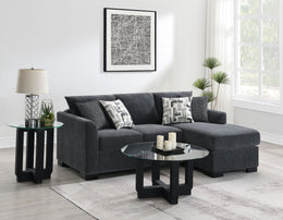 Storey Upholstered Sleeper Sectional Chaise Sofa Camel