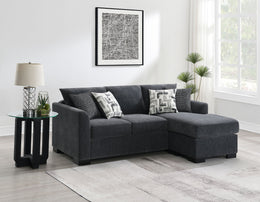 Storey Upholstered Sleeper Sectional Chaise Sofa Camel