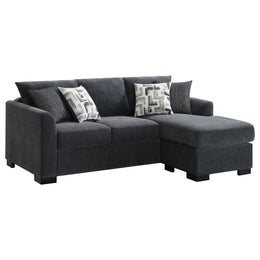 Storey Upholstered Sleeper Sectional Chaise Sofa Camel