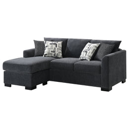 Storey Upholstered Sleeper Sectional Chaise Sofa Camel