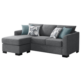 Storey Upholstered Sleeper Sectional Chaise Sofa Camel