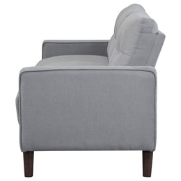 Bowen Upholstered Track Arm Tufted Sofa Beige