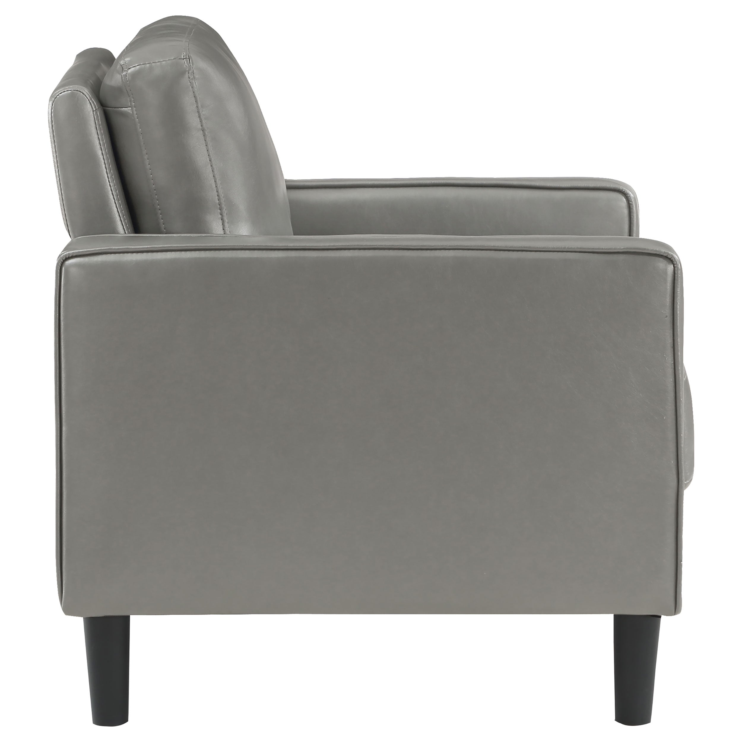 Ruth Upholstered Track Arm Accent Chair Black