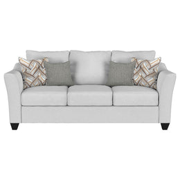 Salizar Upholstered Flared Arm Sofa Charcoal Grey