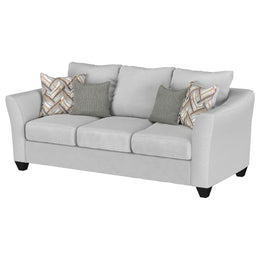 Salizar Upholstered Flared Arm Sofa Charcoal Grey