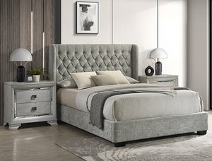 Daphne Bedroom Set L.Grey Tweed