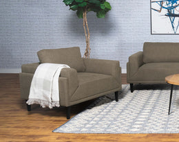 Rilynn Upholstered Track Arm Accent Chair Grey