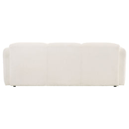 Dorset Fabric Upholstered Round Track Arm Sofa White