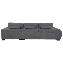 Octavia Upholstered Sectional Chaise Sofa Camel