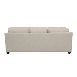 Glenn Upholstered English Arm Sofa Light Grey and Blue