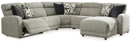 5-Piece Power Reclining Sectional with Chaise