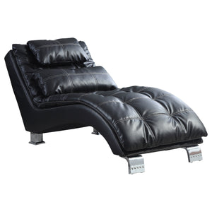 Dilleston Faux Leather Upholstered Tufted Chaise
