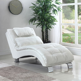 Dilleston Faux Leather Upholstered Tufted Chaise