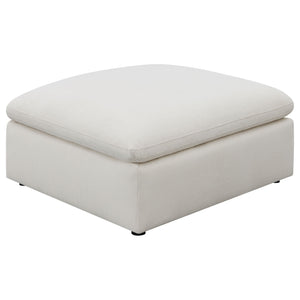 Hobson Square Upholstered Ottoman Charcoal