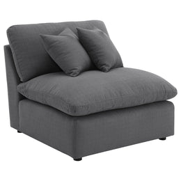 Hobson Upholstered Armless Chair Ivory