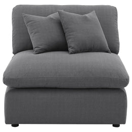 Hobson Upholstered Armless Chair Ivory