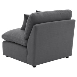 Hobson Upholstered Armless Chair Ivory
