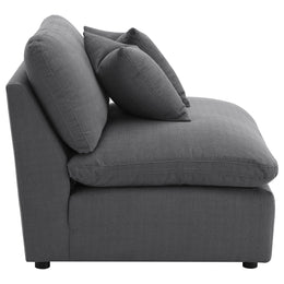 Hobson Upholstered Armless Chair Ivory