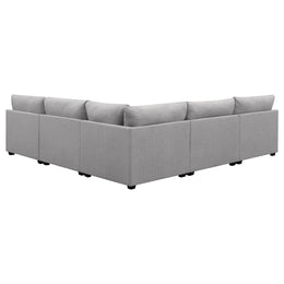 Cambria  Upholstered Modular Sectional Sofa Grey